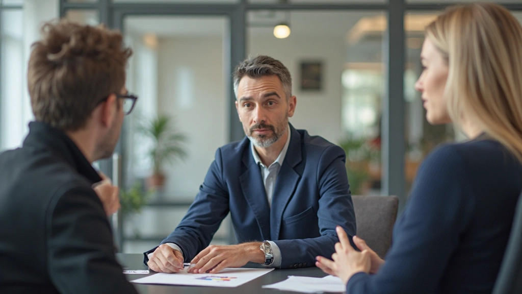 Team in einer Strategiebesprechung