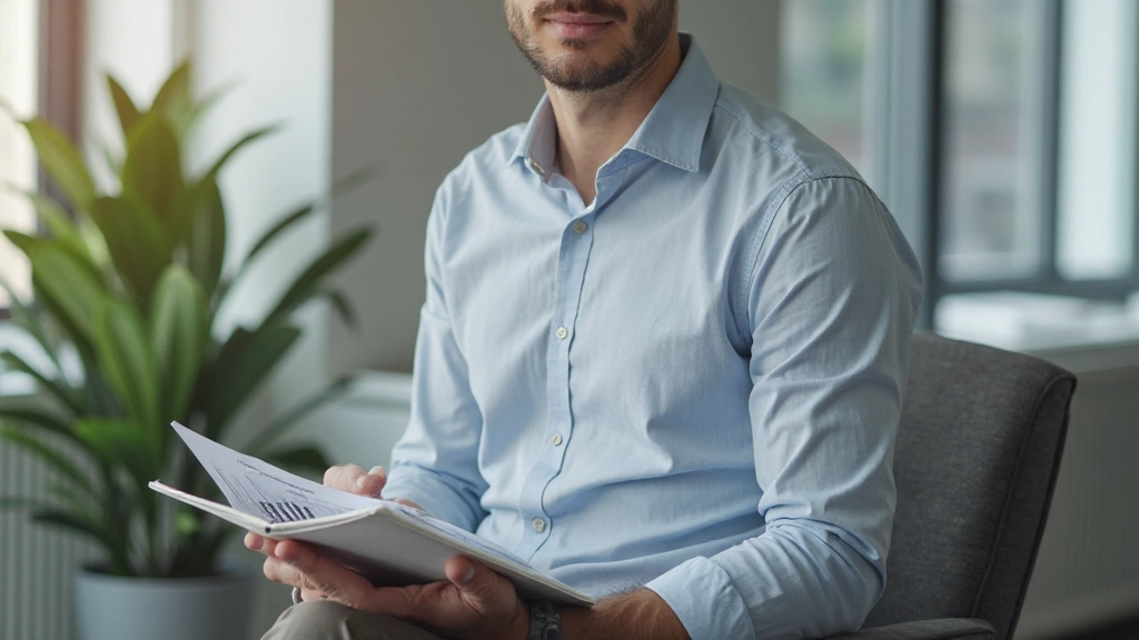 Person hält handschriftliche Notizen mit Gewohnheits-Tracking-System